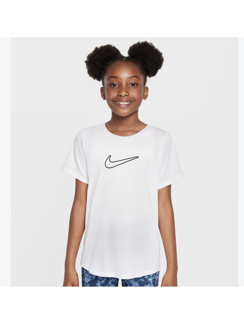 Nike One Youth L White Fitted Shirt NWT